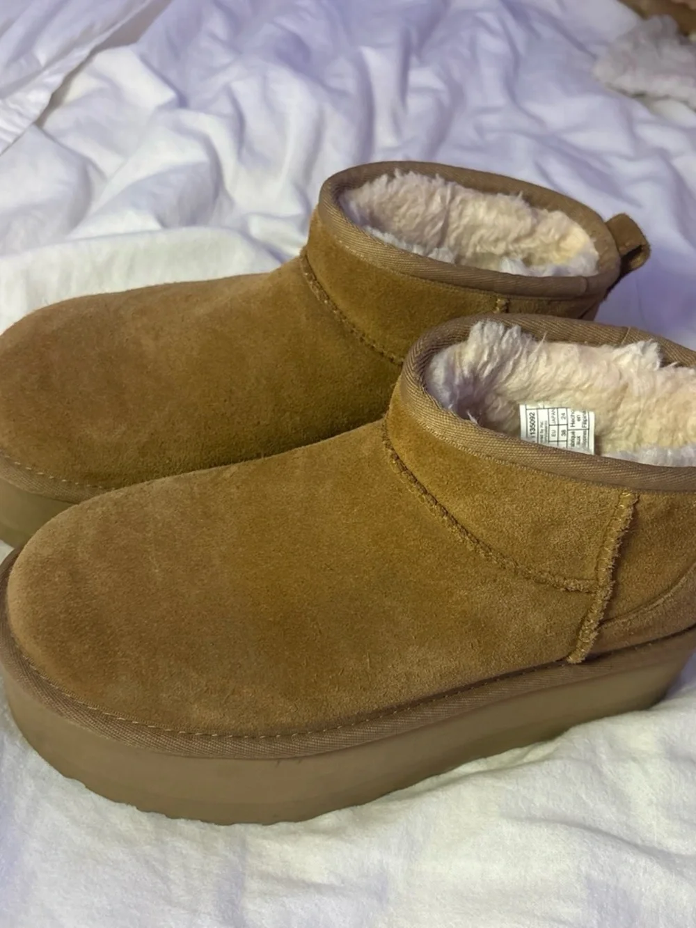UGG Platform Boots in Chestnut